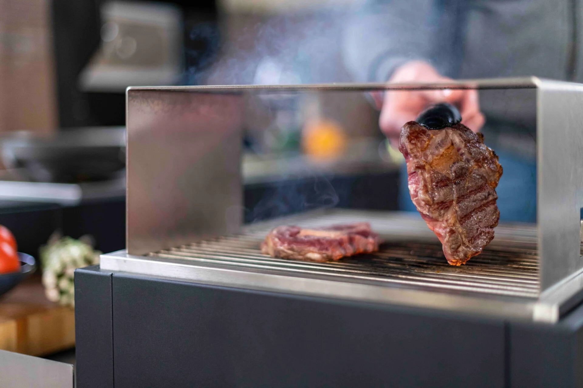 oneQ Glow Built-in Set met Deksel | Inbouw houtskoolbarbecue