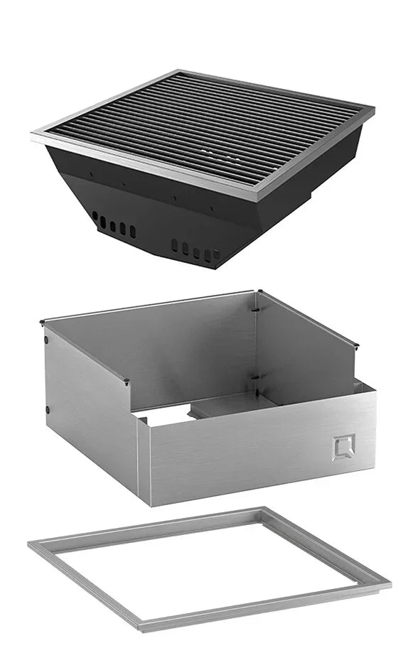 oneQ Glow Built-in Set | Inbouw houtskoolbarbecue