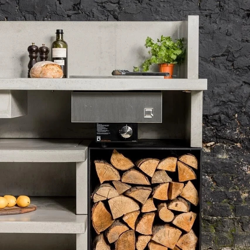 oneQ Built-in Socket | Voor inbouwbarbecue houtskool of gas