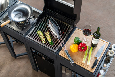 oneQ Glow Built-in Set | Inbouw houtskoolbarbecue