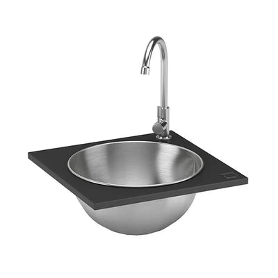 oneQ Wet Built-in Set | Spoelbak met kraan - Zwart