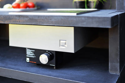 oneQ Flame Built-in Set met Deksel | Inbouw gasbarbecue 30 mBar